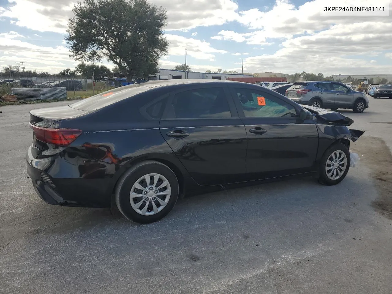 2022 Kia Forte Fe VIN: 3KPF24AD4NE481141 Lot: 75303624