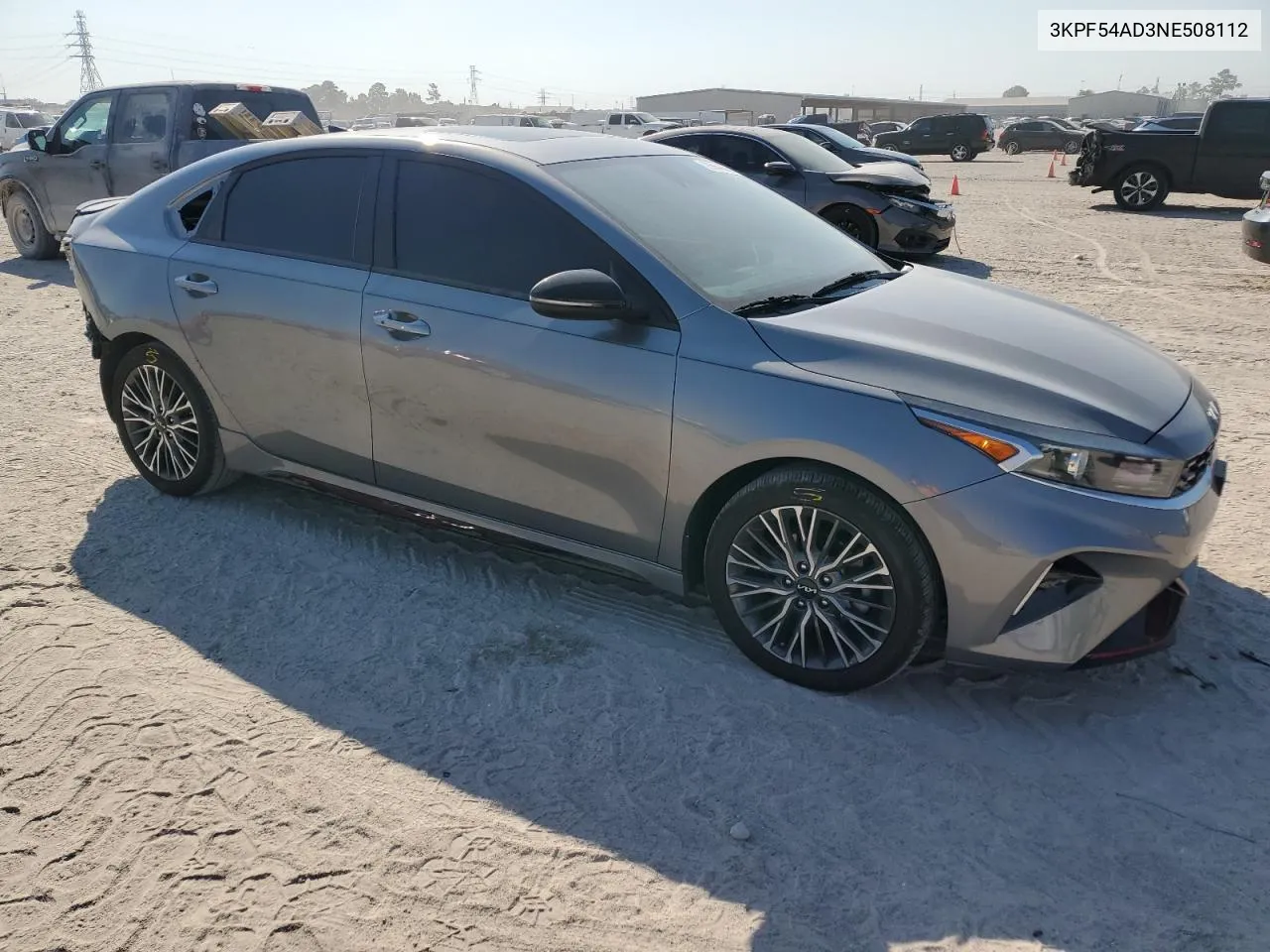 2022 Kia Forte Gt Line VIN: 3KPF54AD3NE508112 Lot: 75559944