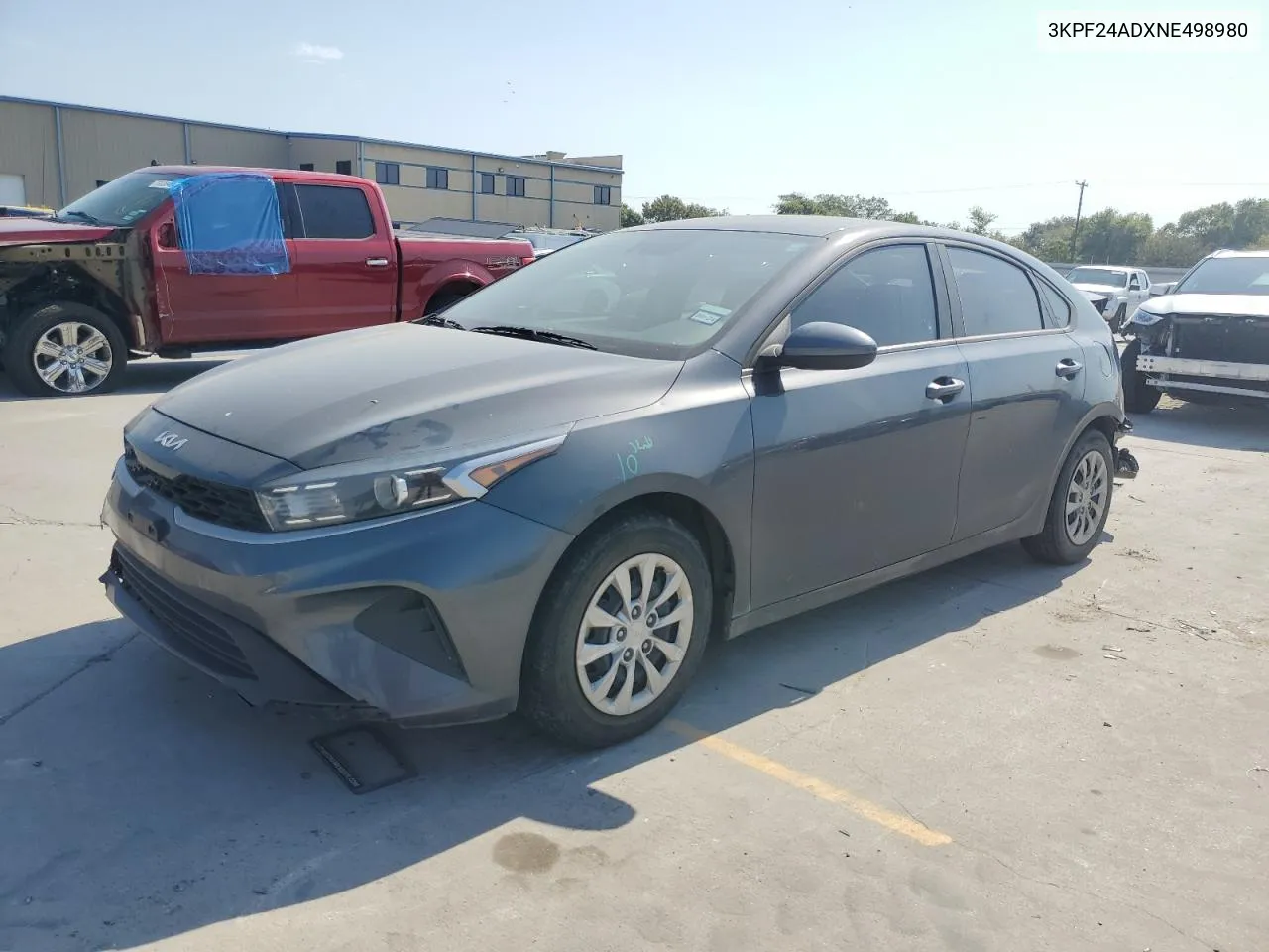 2022 Kia Forte Fe VIN: 3KPF24ADXNE498980 Lot: 75651574