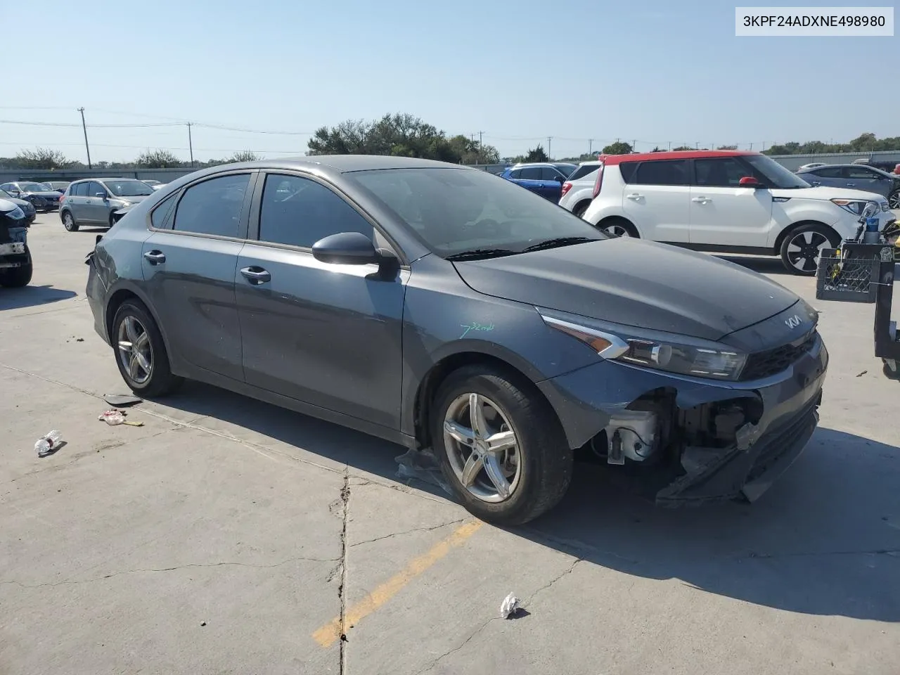 2022 Kia Forte Fe VIN: 3KPF24ADXNE498980 Lot: 75651574