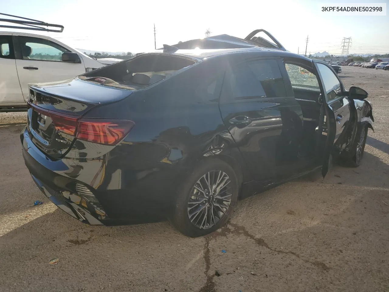 2022 Kia Forte Gt Line VIN: 3KPF54AD8NE502998 Lot: 75685704