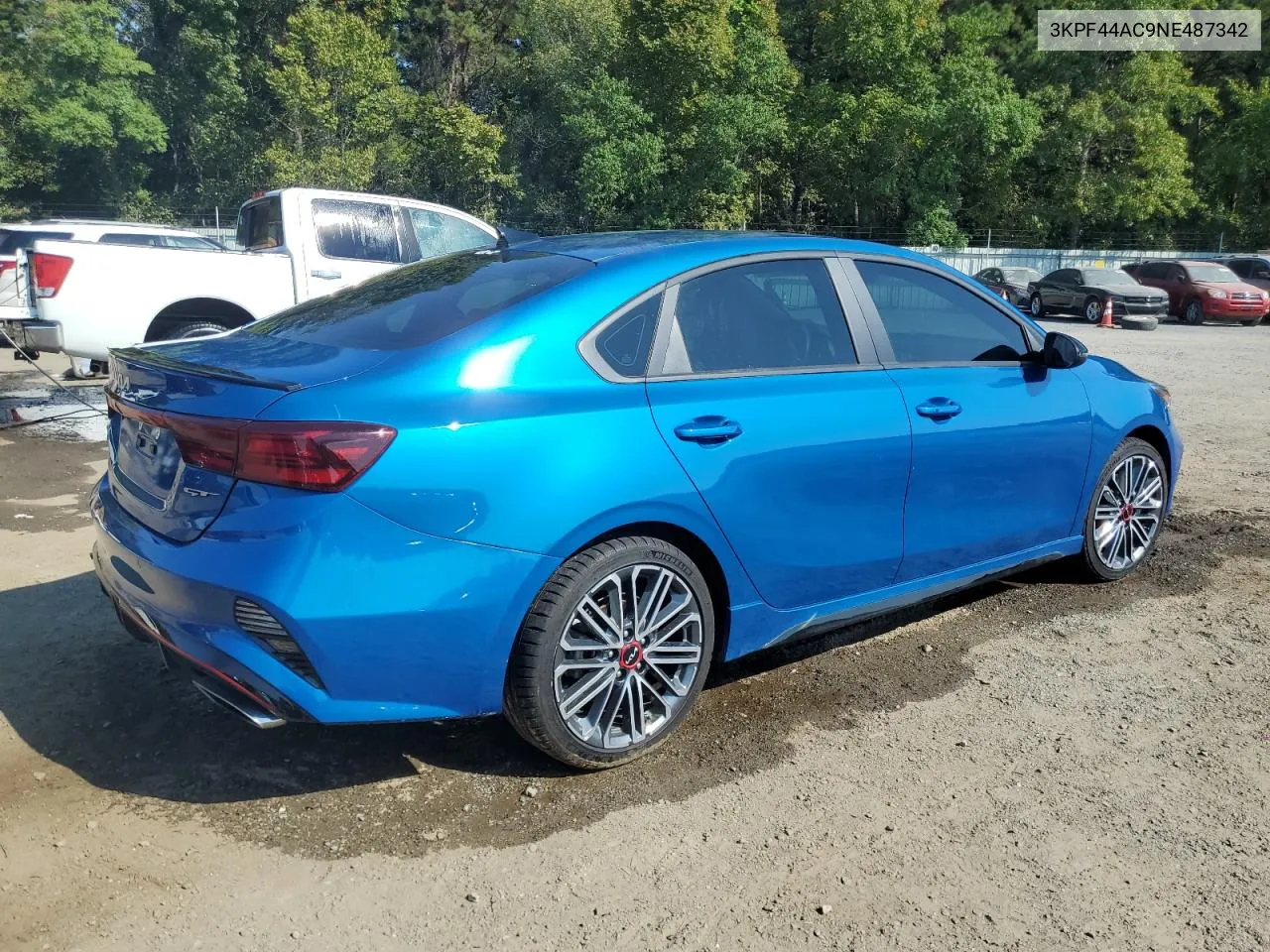 2022 Kia Forte Gt VIN: 3KPF44AC9NE487342 Lot: 76041574