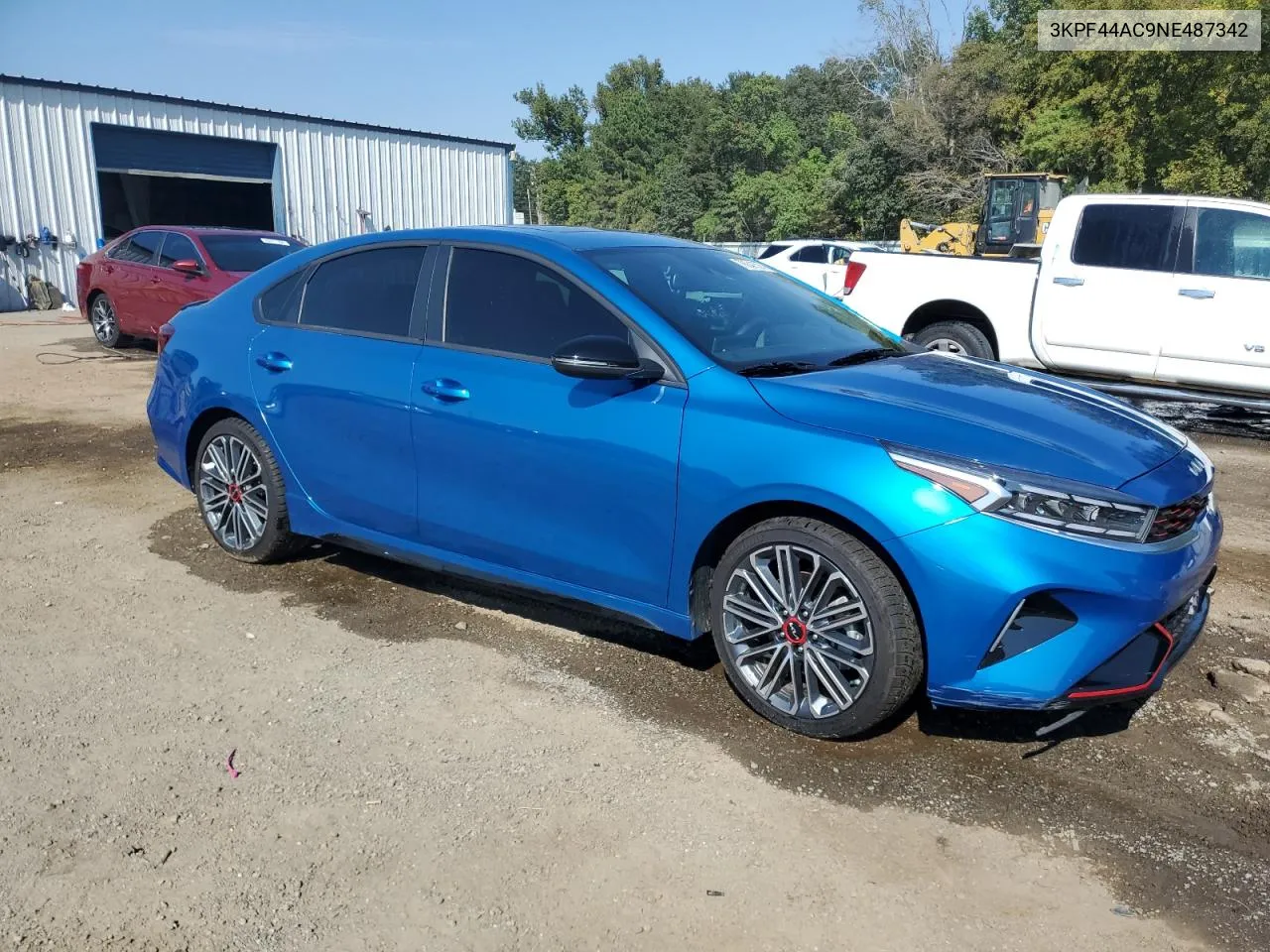 2022 Kia Forte Gt VIN: 3KPF44AC9NE487342 Lot: 76041574