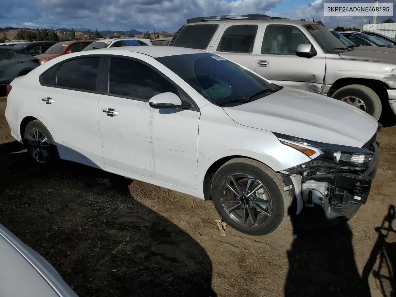 2022 Kia Forte Fe VIN: 3KPF24AD6NE468195 Lot: 76090624