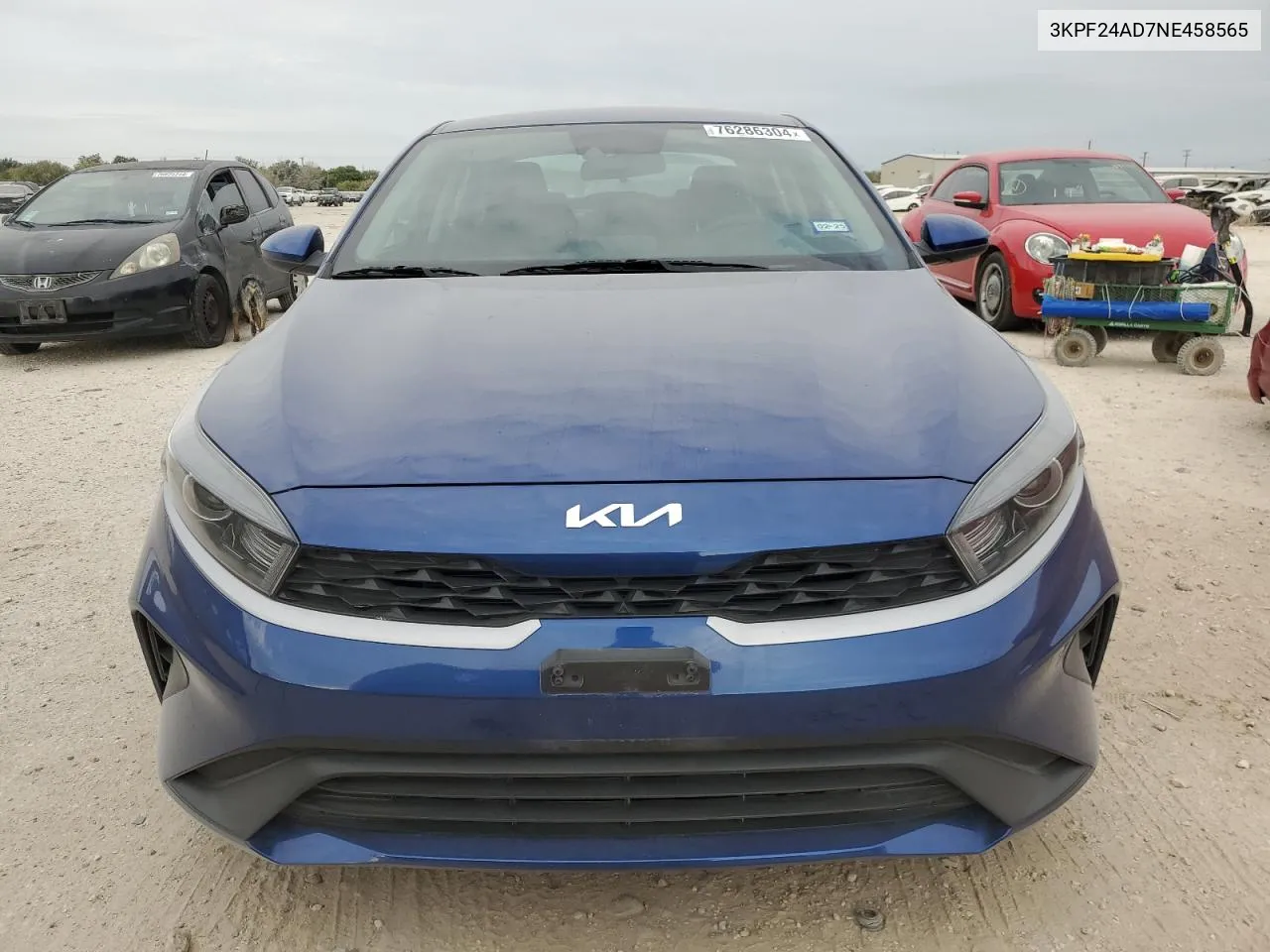 2022 Kia Forte Fe VIN: 3KPF24AD7NE458565 Lot: 76286304