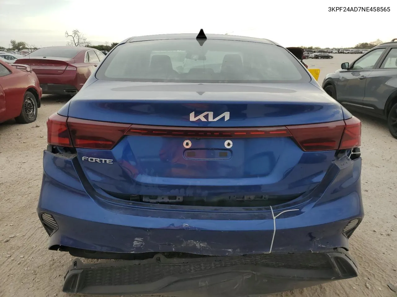 2022 Kia Forte Fe VIN: 3KPF24AD7NE458565 Lot: 76286304