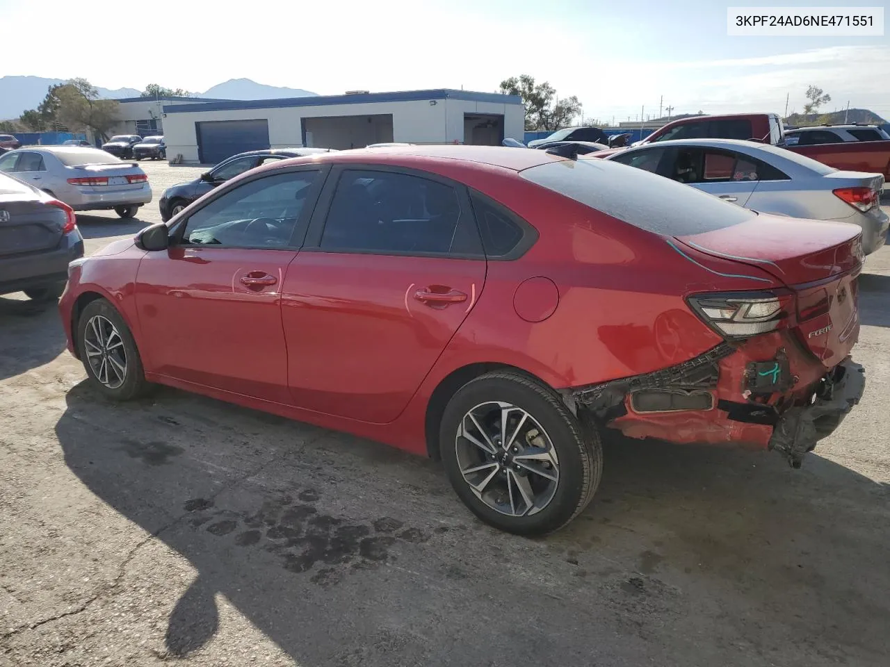 2022 Kia Forte Fe VIN: 3KPF24AD6NE471551 Lot: 76333944