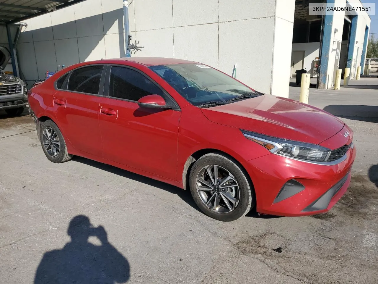 2022 Kia Forte Fe VIN: 3KPF24AD6NE471551 Lot: 76333944