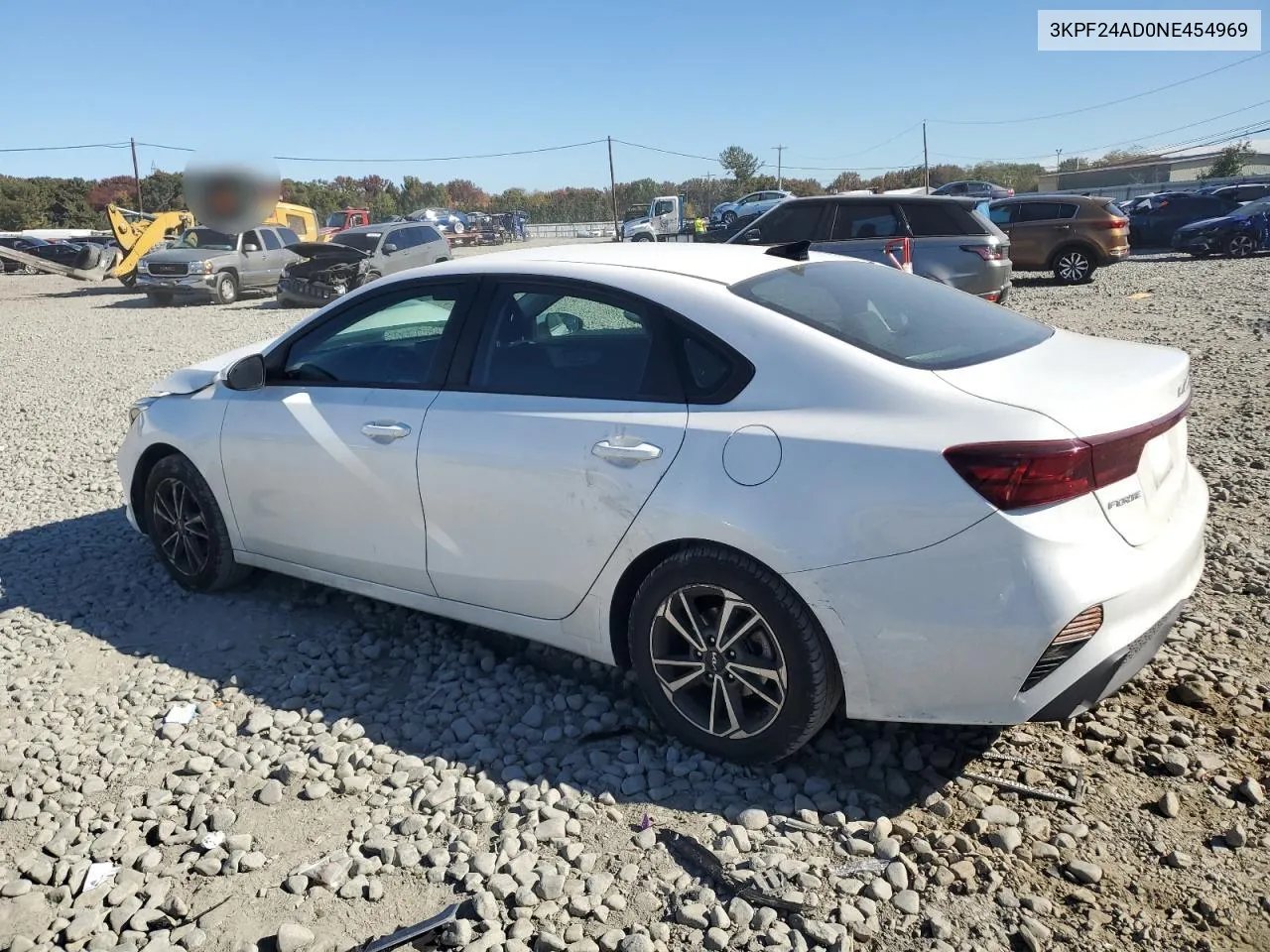 2022 Kia Forte Fe VIN: 3KPF24AD0NE454969 Lot: 76401964