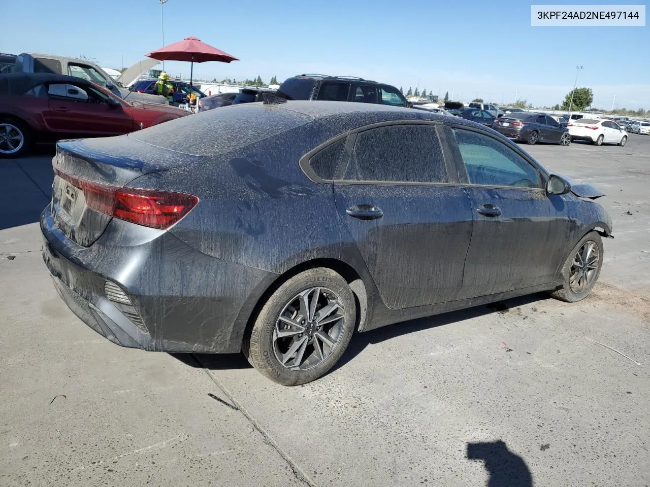 2022 Kia Forte Fe VIN: 3KPF24AD2NE497144 Lot: 76412564