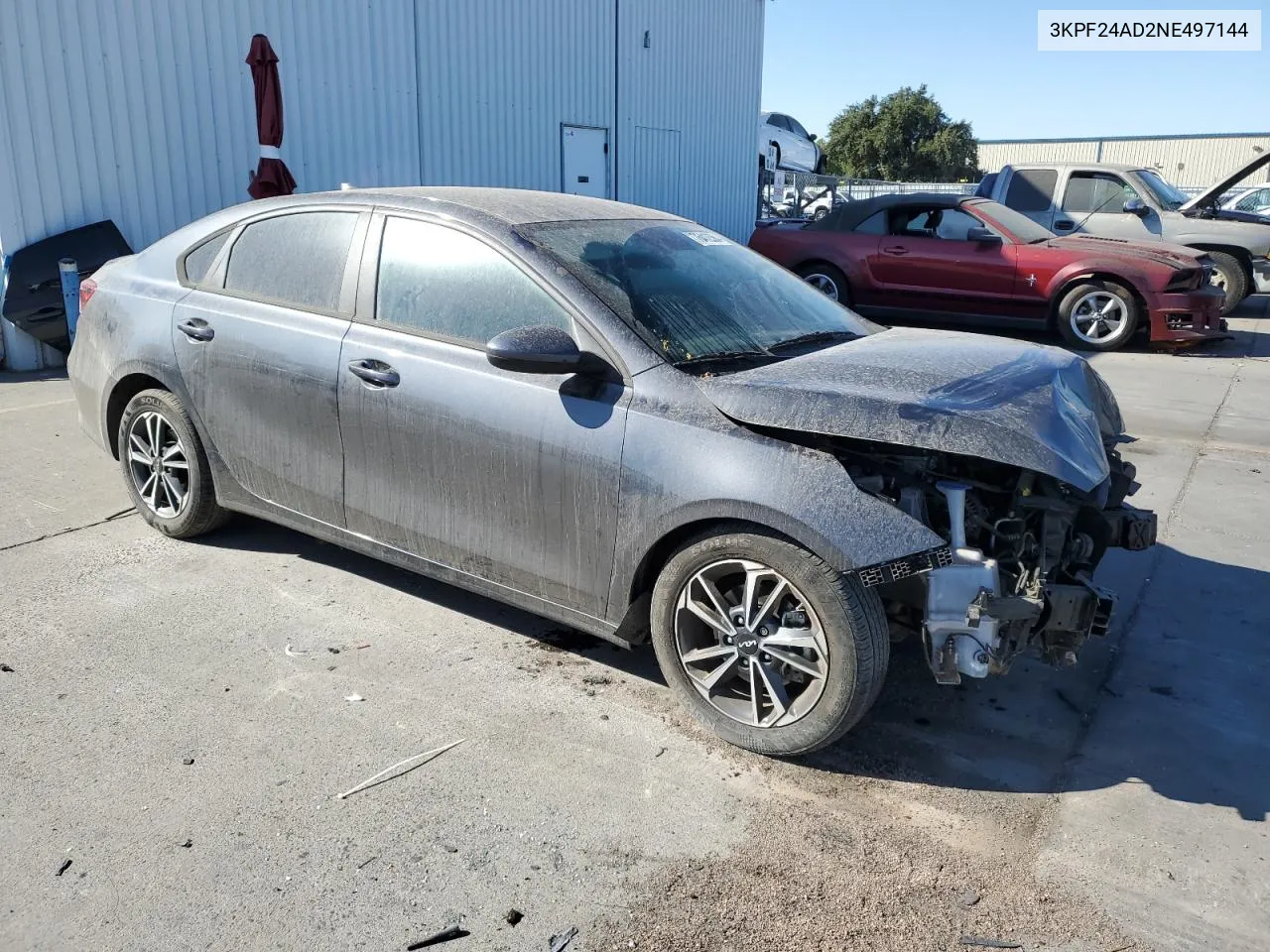 2022 Kia Forte Fe VIN: 3KPF24AD2NE497144 Lot: 76412564