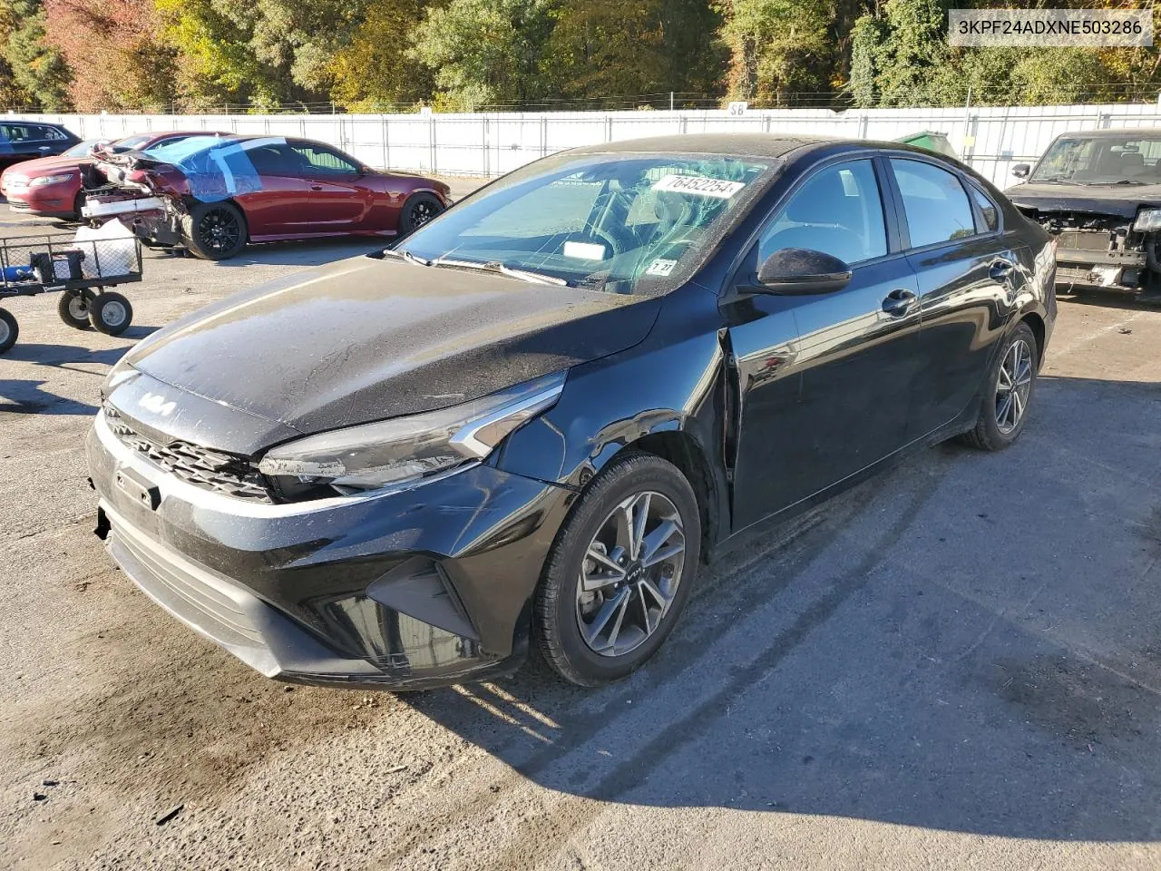 2022 Kia Forte Fe VIN: 3KPF24ADXNE503286 Lot: 76452254