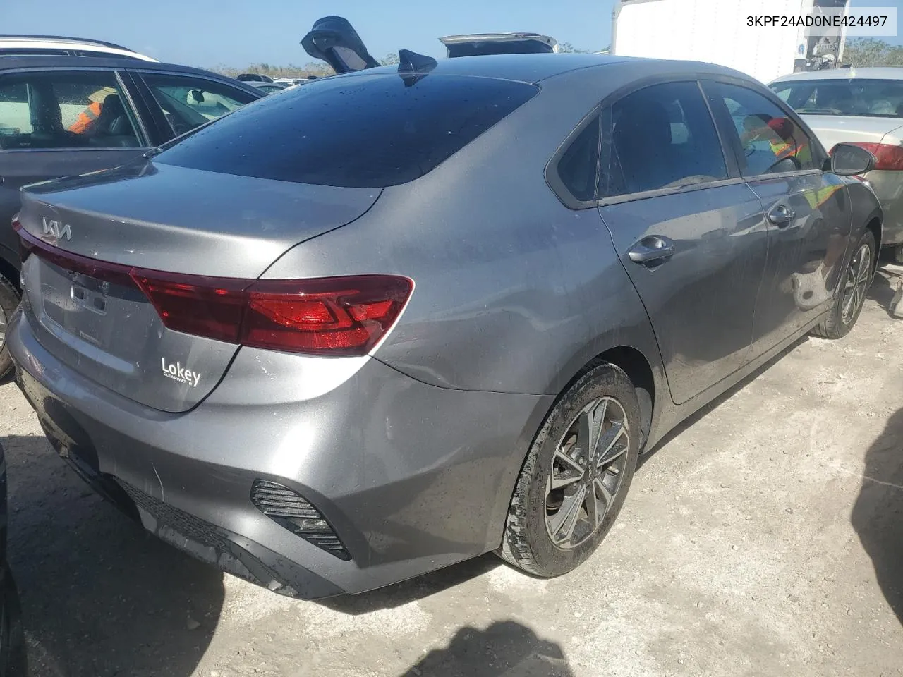 2022 Kia Forte Fe VIN: 3KPF24AD0NE424497 Lot: 76465274