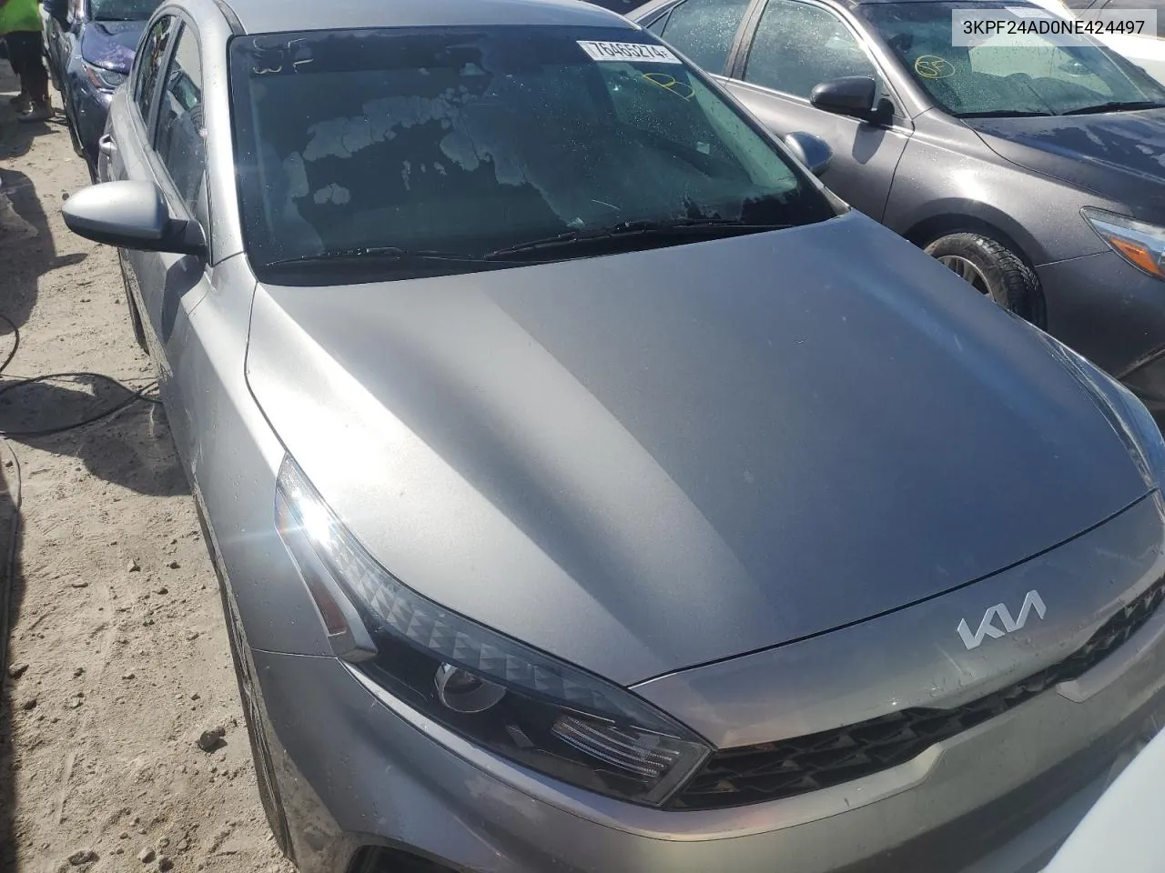 2022 Kia Forte Fe VIN: 3KPF24AD0NE424497 Lot: 76465274