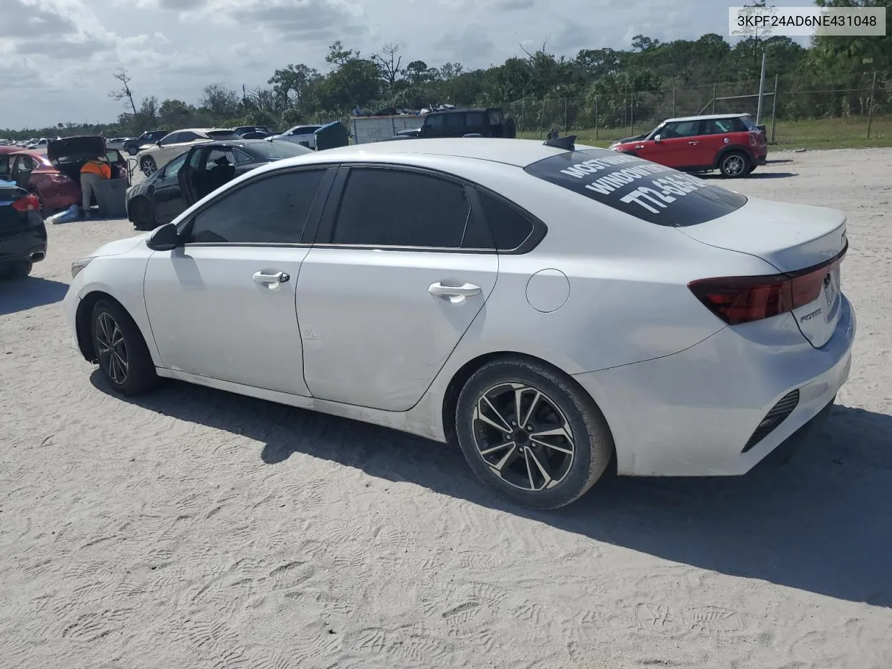 2022 Kia Forte Fe VIN: 3KPF24AD6NE431048 Lot: 76603234