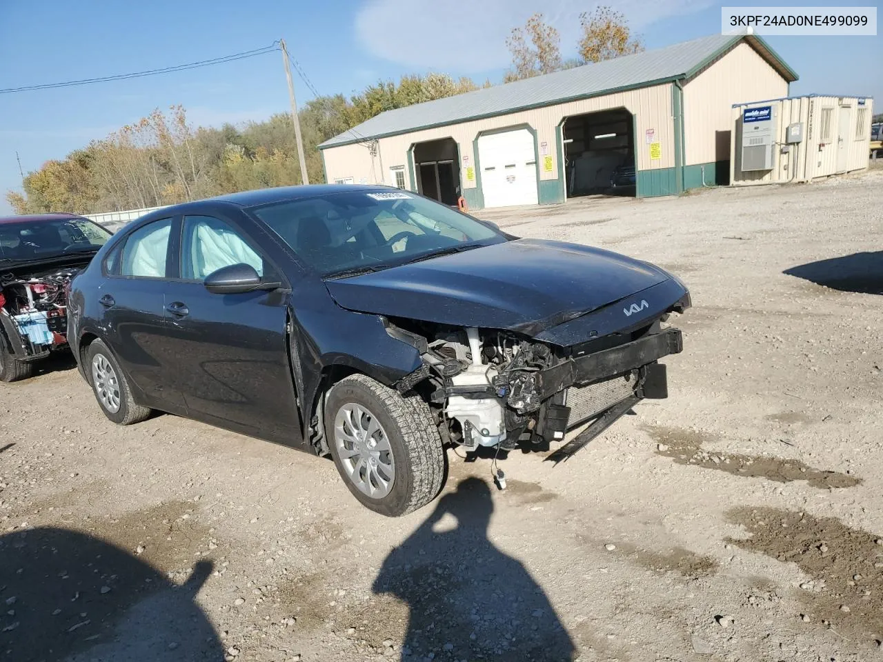 2022 Kia Forte Fe VIN: 3KPF24AD0NE499099 Lot: 76968184