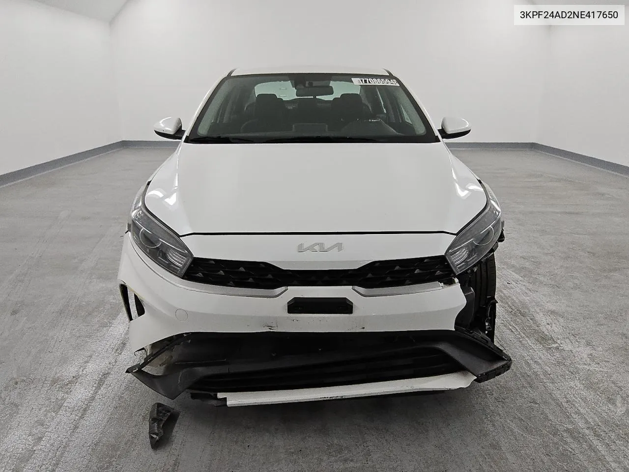 2022 Kia Forte Fe VIN: 3KPF24AD2NE417650 Lot: 77086594