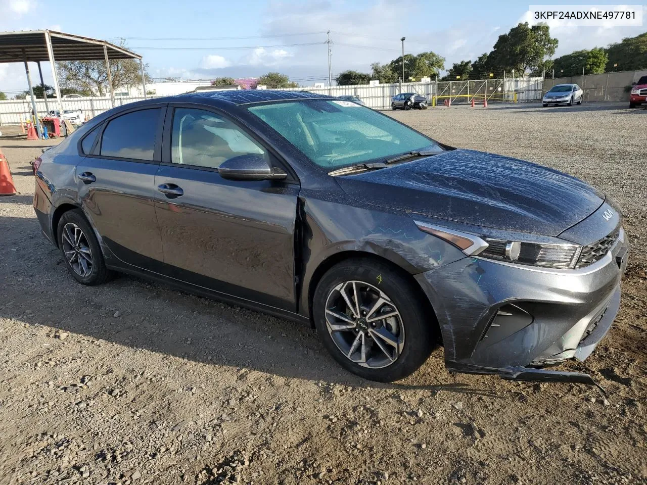 2022 Kia Forte Fe VIN: 3KPF24ADXNE497781 Lot: 77242594