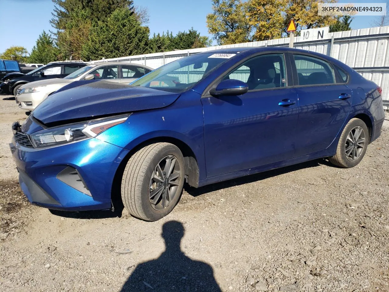 2022 Kia Forte Fe VIN: 3KPF24AD9NE494323 Lot: 77266964