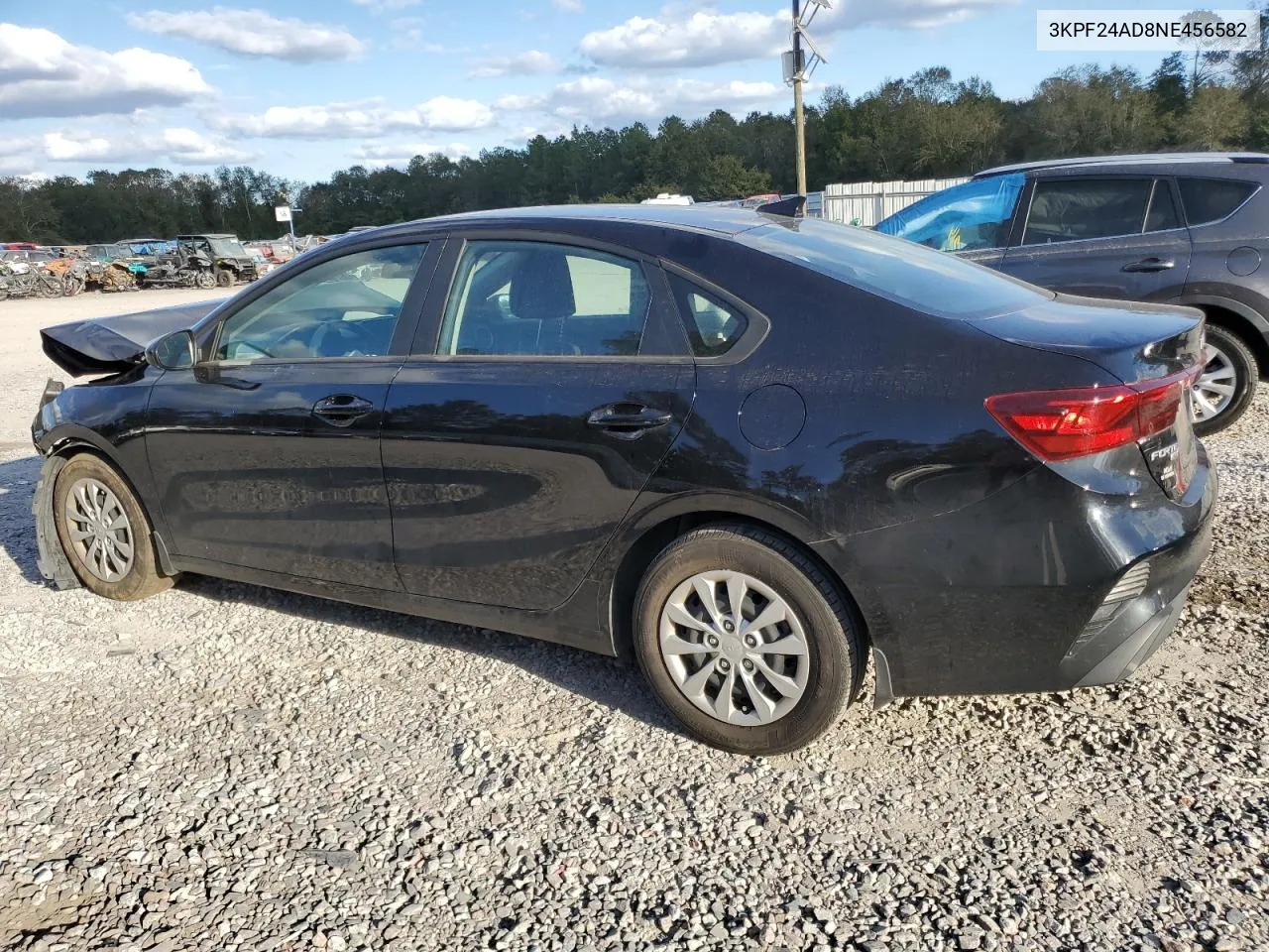 2022 Kia Forte Fe VIN: 3KPF24AD8NE456582 Lot: 77537534