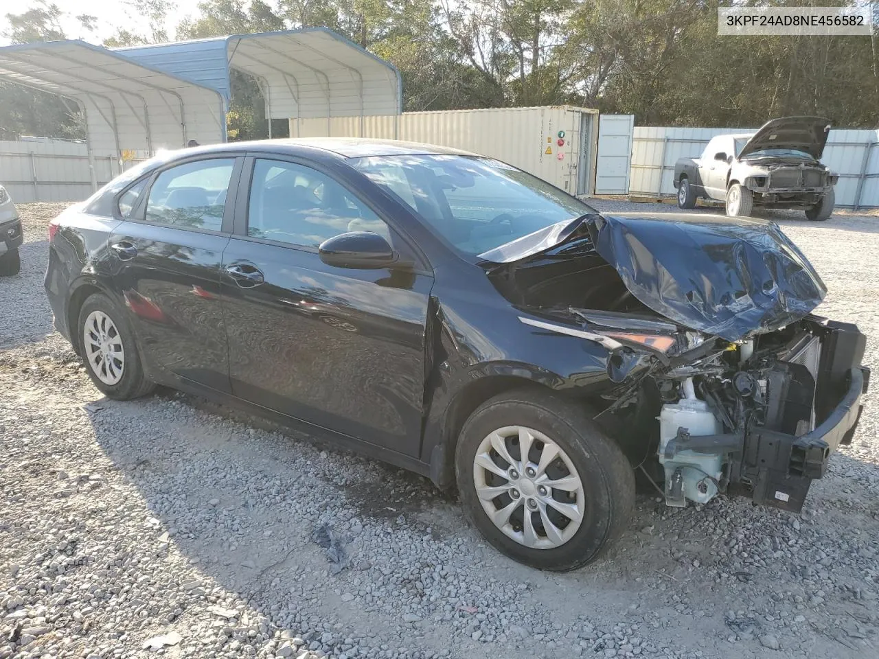 2022 Kia Forte Fe VIN: 3KPF24AD8NE456582 Lot: 77537534