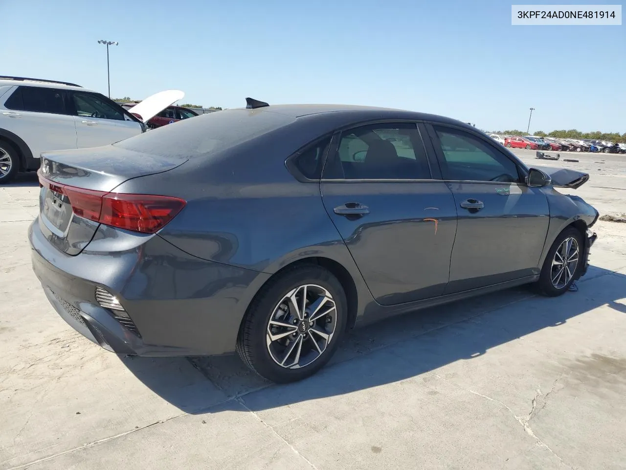 2022 Kia Forte Fe VIN: 3KPF24AD0NE481914 Lot: 77676334