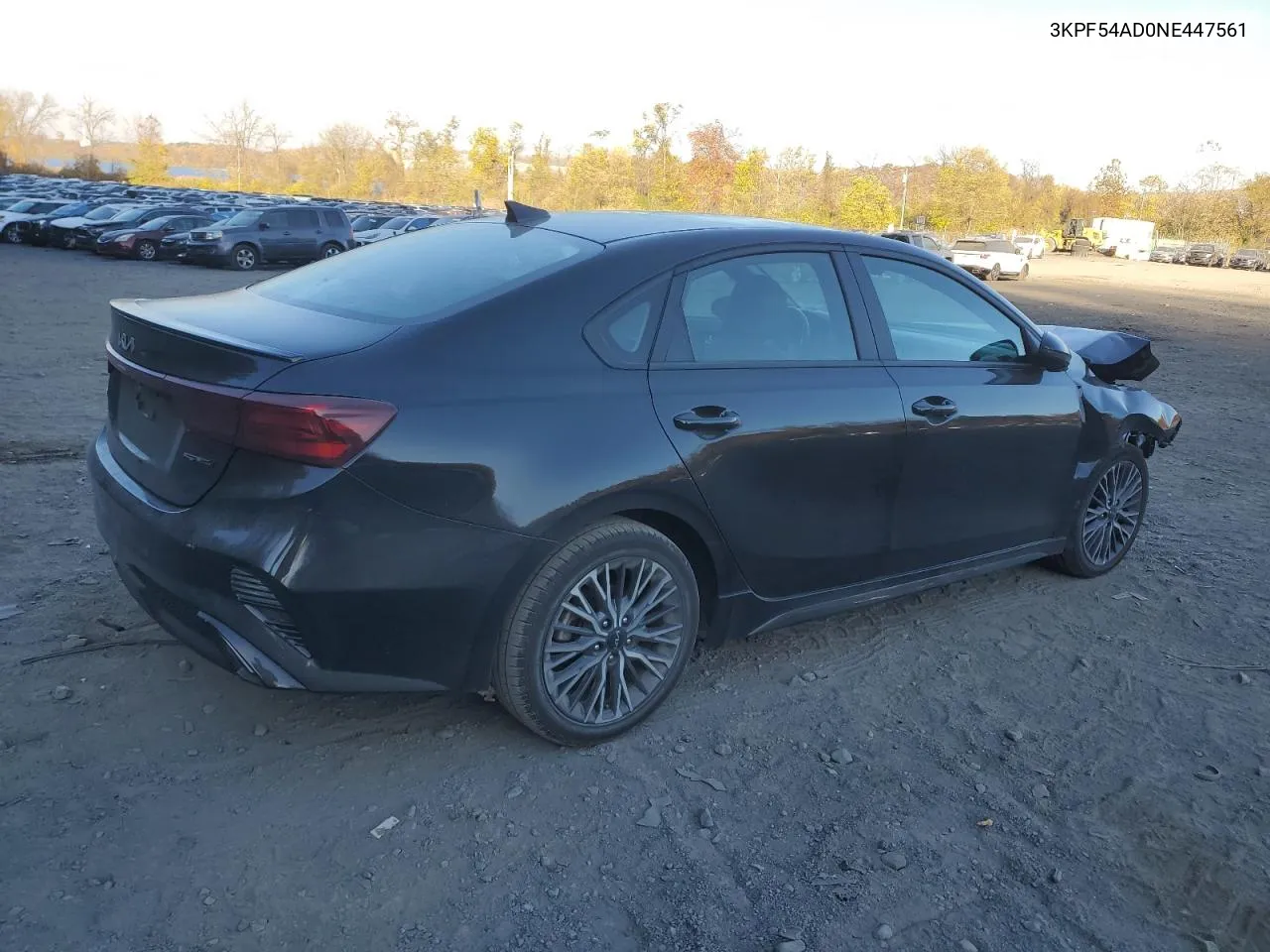 2022 Kia Forte Gt Line VIN: 3KPF54AD0NE447561 Lot: 77774414