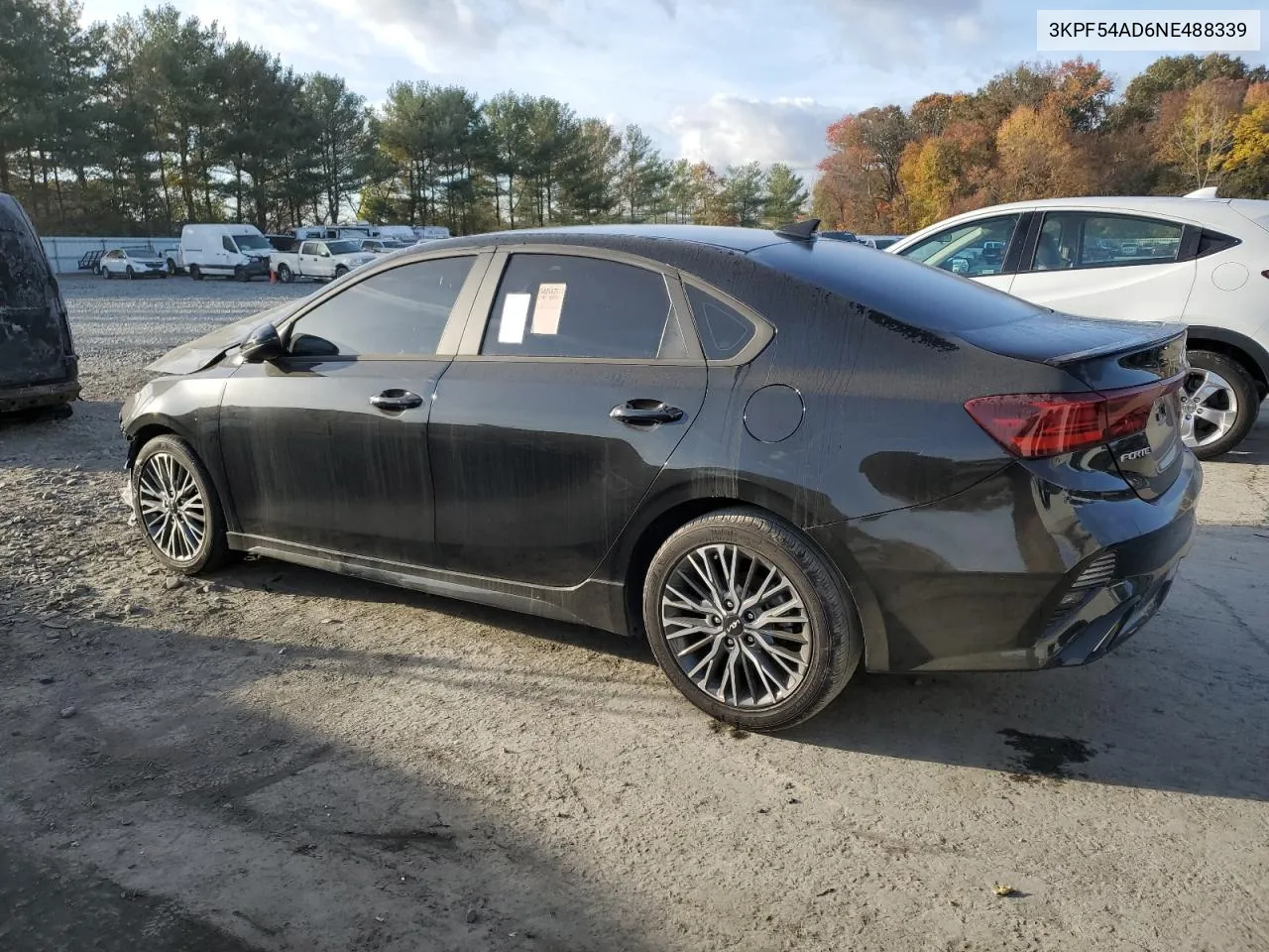 2022 Kia Forte Gt Line VIN: 3KPF54AD6NE488339 Lot: 78185254