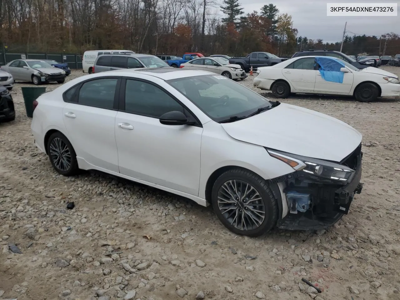 2022 Kia Forte Gt Line VIN: 3KPF54ADXNE473276 Lot: 78375224