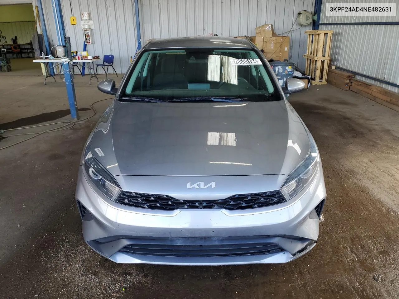 2022 Kia Forte Fe VIN: 3KPF24AD4NE482631 Lot: 78535194