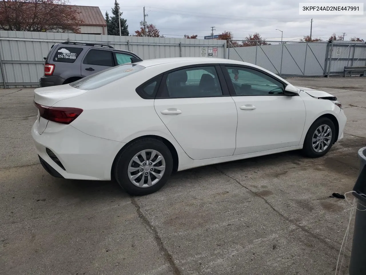 2022 Kia Forte Fe VIN: 3KPF24AD2NE447991 Lot: 78594864