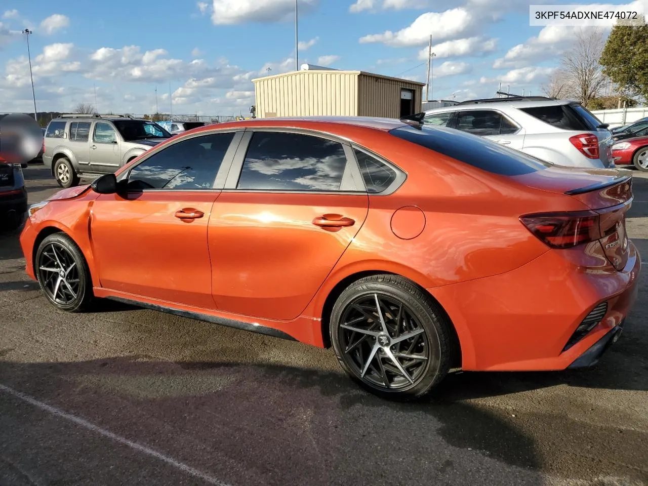 2022 Kia Forte Gt Line VIN: 3KPF54ADXNE474072 Lot: 79147594