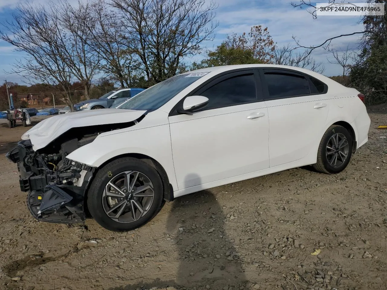 2022 Kia Forte Fe VIN: 3KPF24AD9NE475965 Lot: 79862424