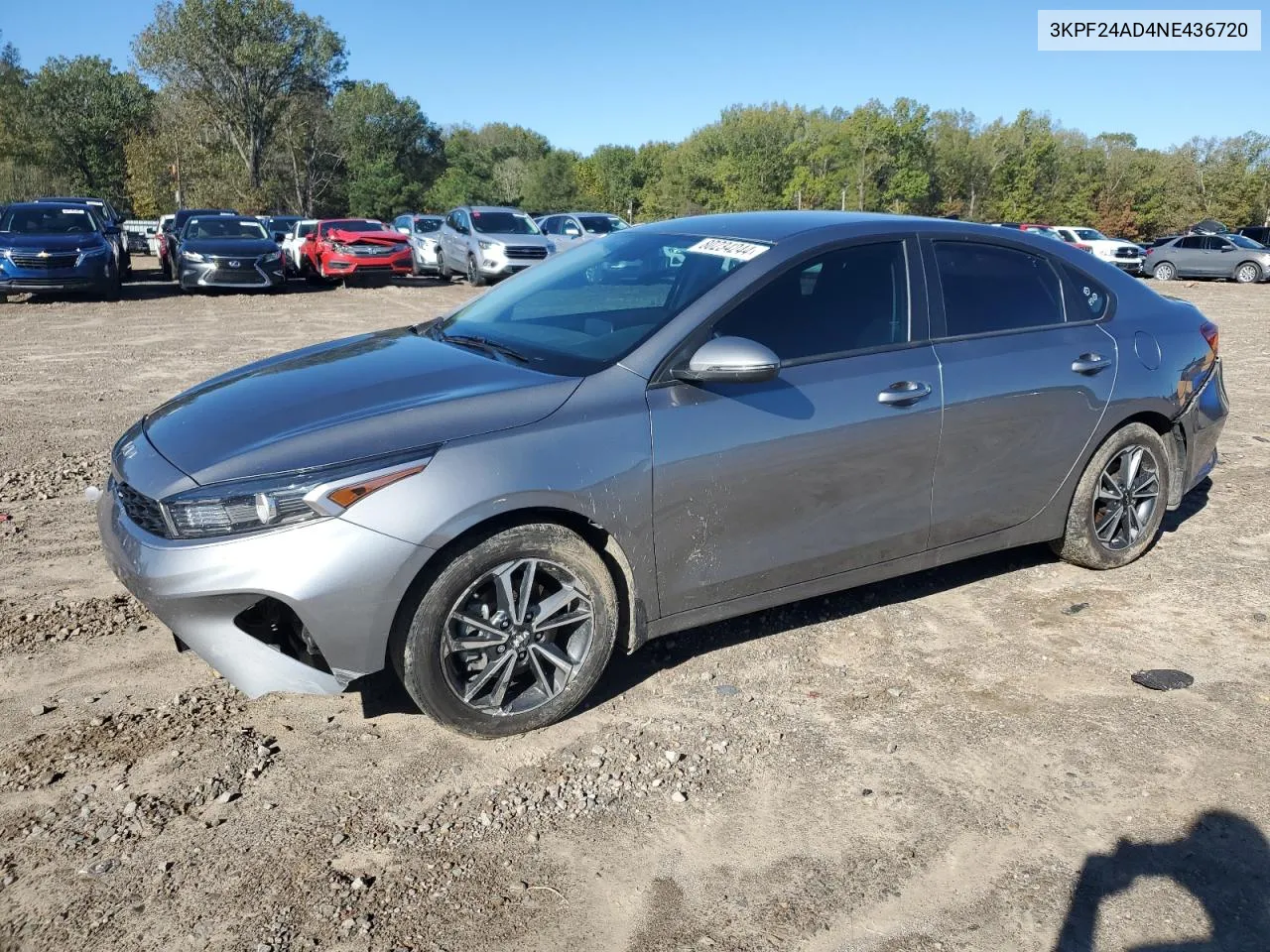 2022 Kia Forte Fe VIN: 3KPF24AD4NE436720 Lot: 80234244