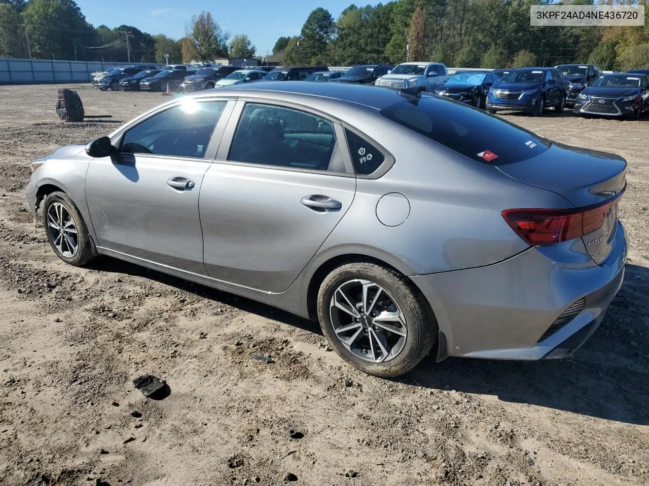 2022 Kia Forte Fe VIN: 3KPF24AD4NE436720 Lot: 80234244