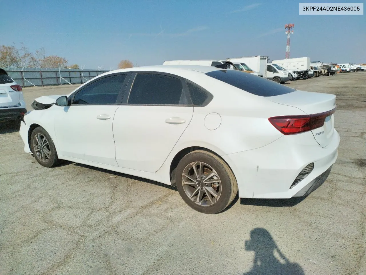 2022 Kia Forte Fe VIN: 3KPF24AD2NE436005 Lot: 80936154