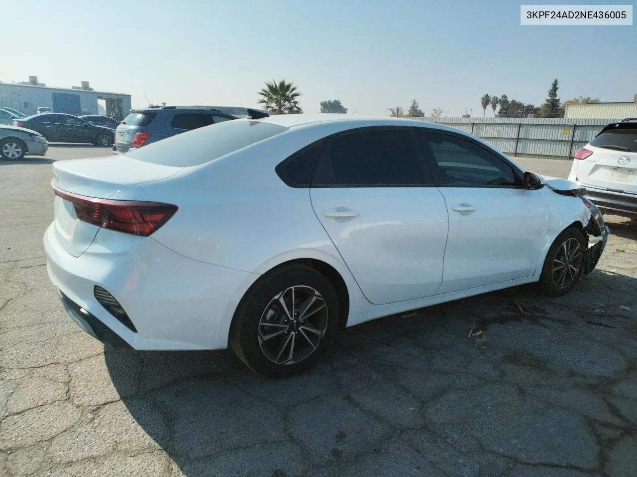 2022 Kia Forte Fe VIN: 3KPF24AD2NE436005 Lot: 80936154