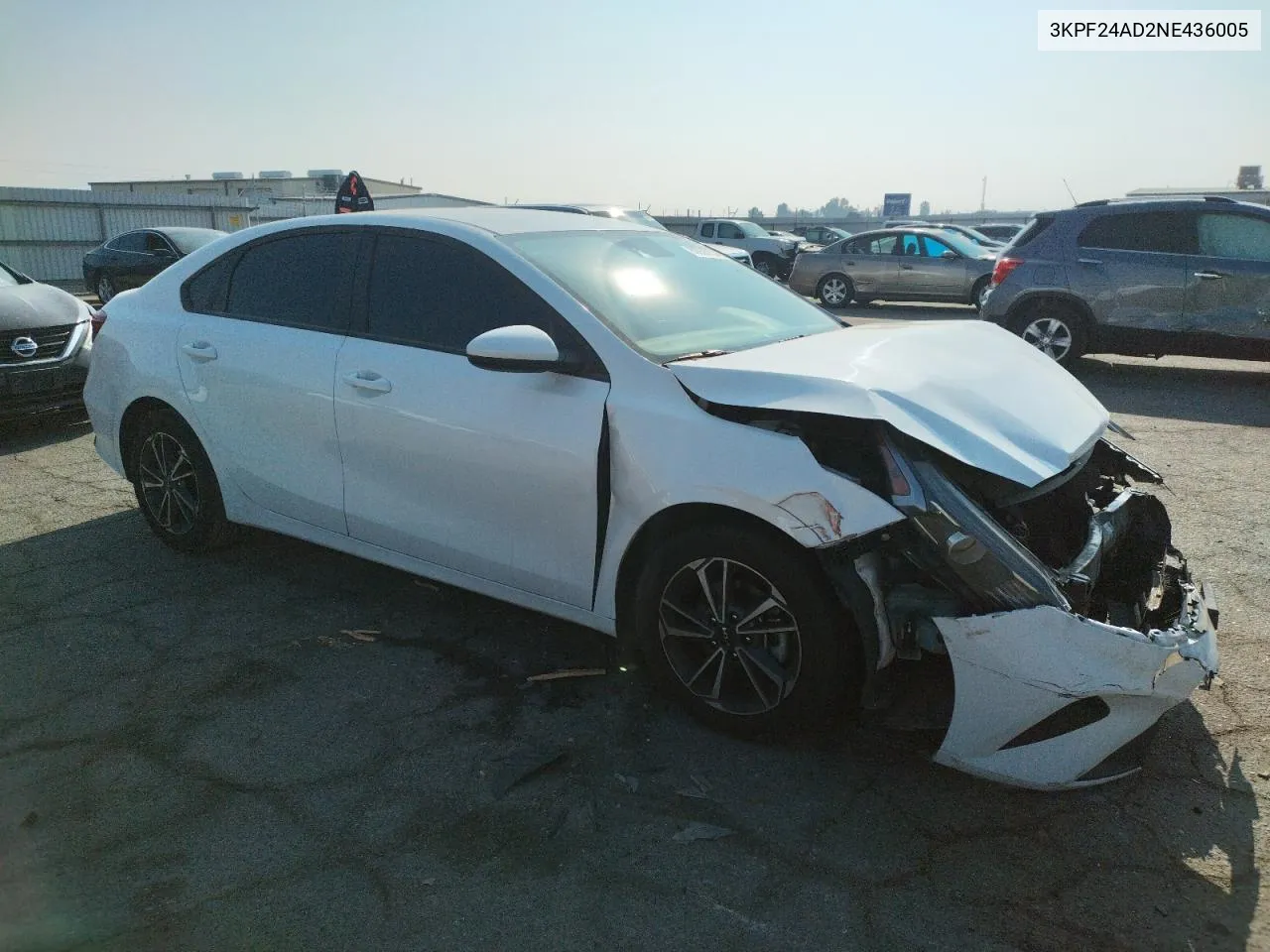 2022 Kia Forte Fe VIN: 3KPF24AD2NE436005 Lot: 80936154