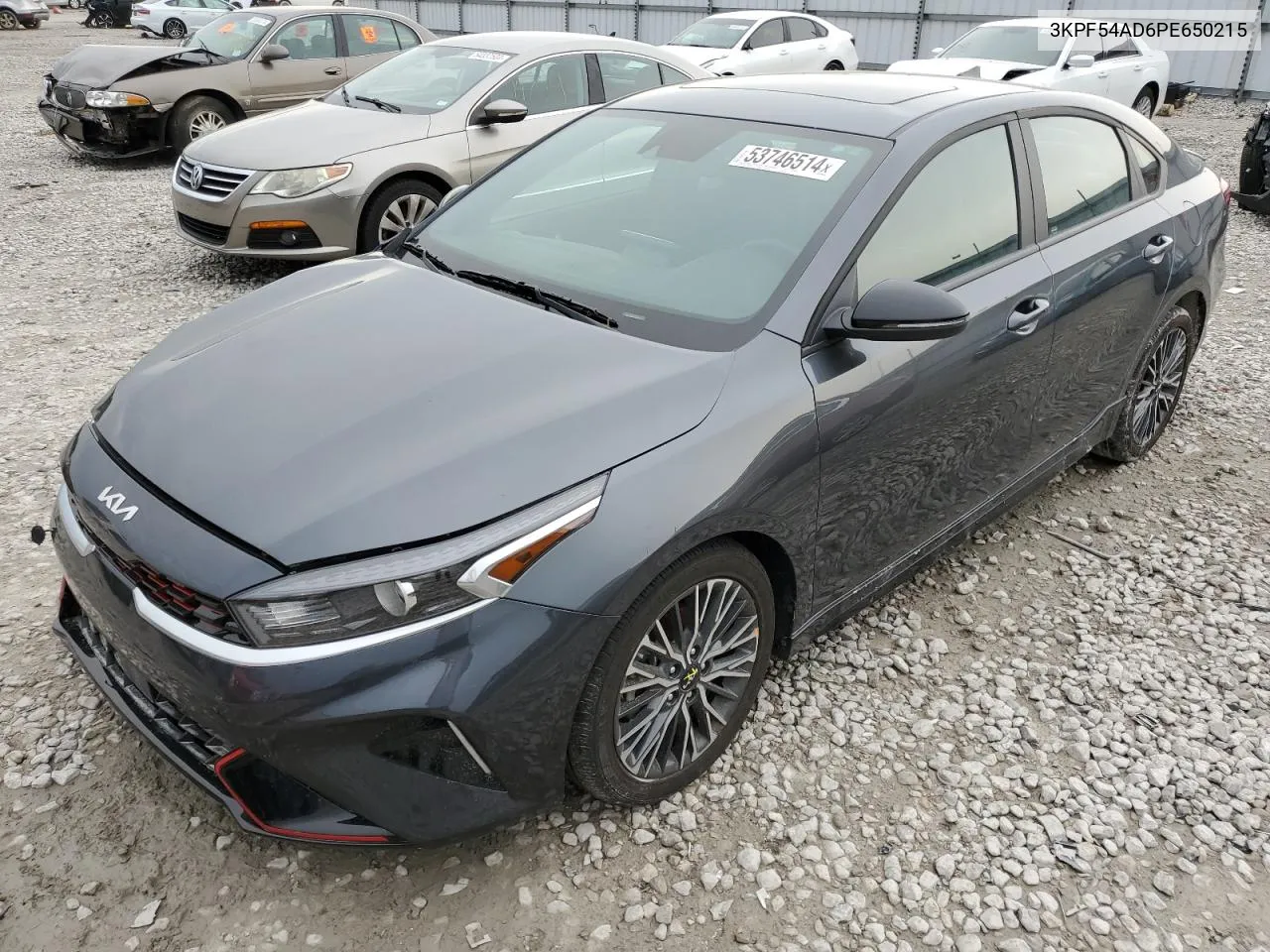 2023 Kia Forte Gt Line VIN: 3KPF54AD6PE650215 Lot: 53746514