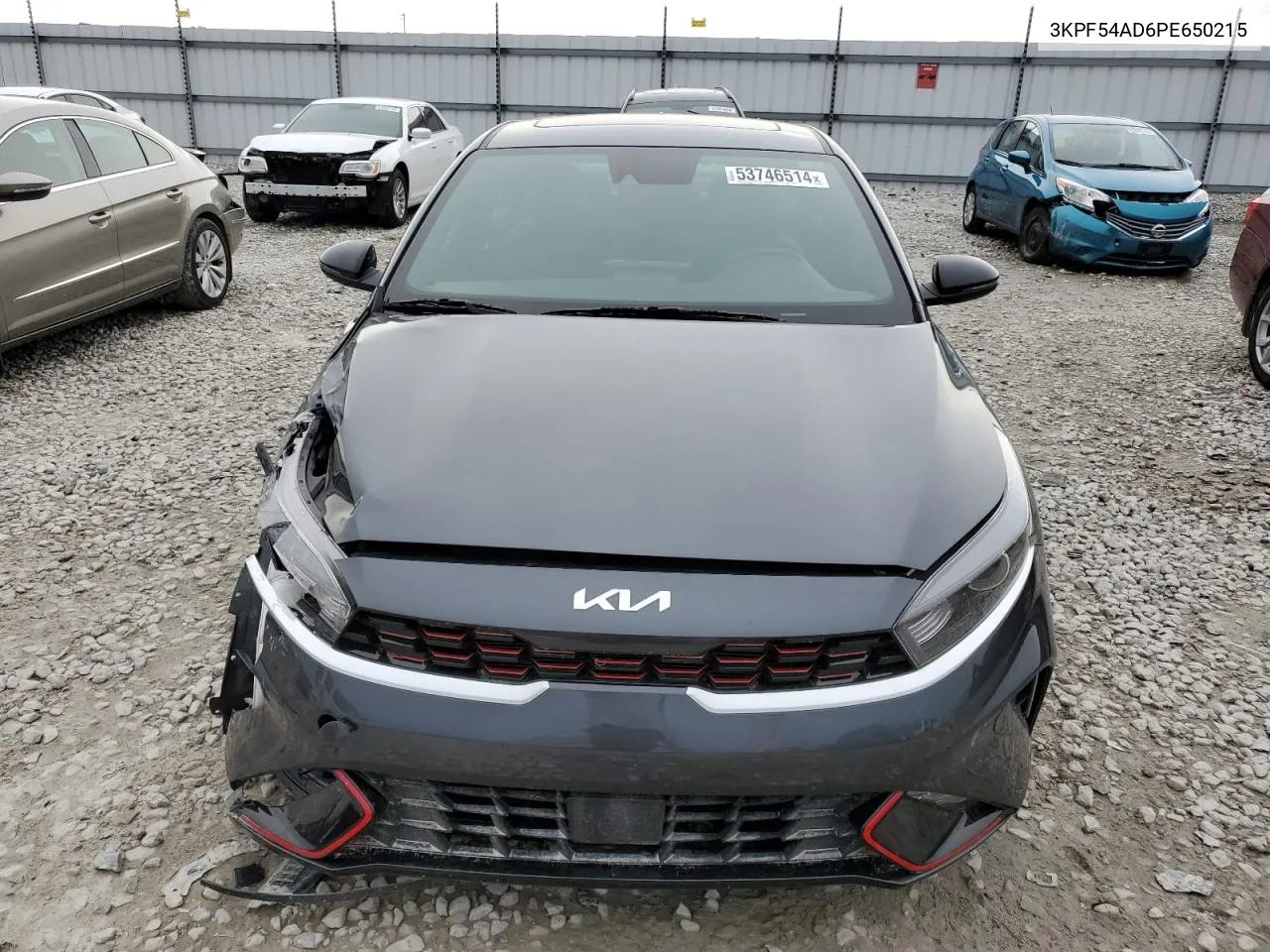 2023 Kia Forte Gt Line VIN: 3KPF54AD6PE650215 Lot: 53746514