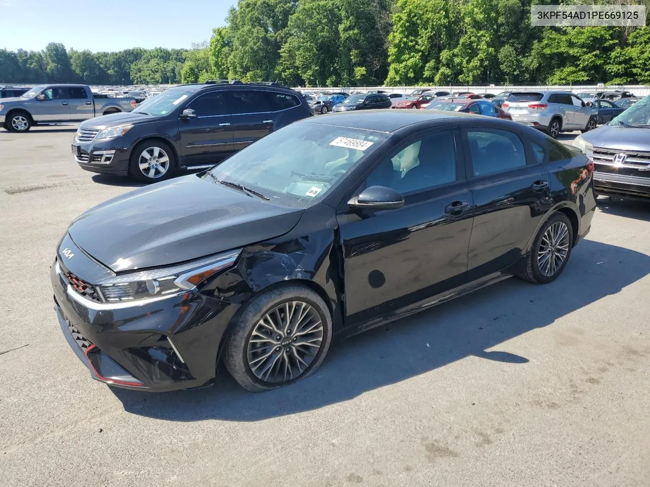 2023 Kia Forte Gt Line VIN: 3KPF54AD1PE669125 Lot: 57469884