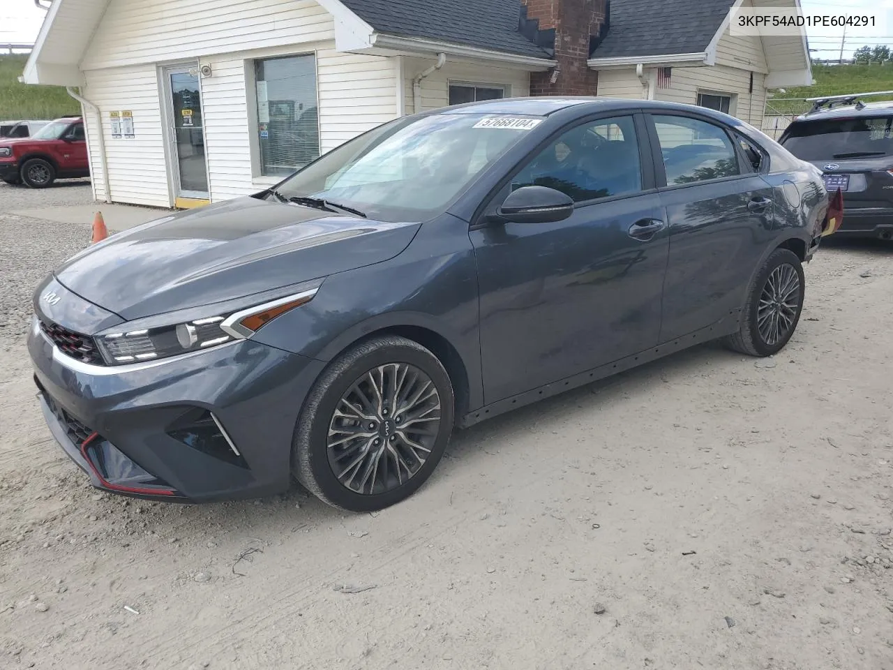 2023 Kia Forte Gt Line VIN: 3KPF54AD1PE604291 Lot: 57668104