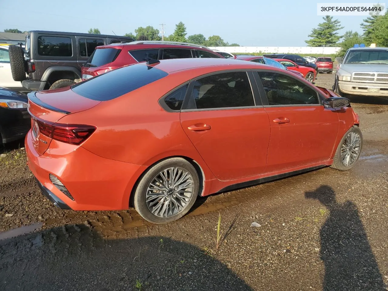 2023 Kia Forte Gt Line VIN: 3KPF54AD0PE564494 Lot: 60638204