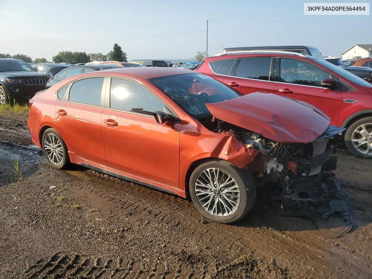 2023 Kia Forte Gt Line VIN: 3KPF54AD0PE564494 Lot: 60638204