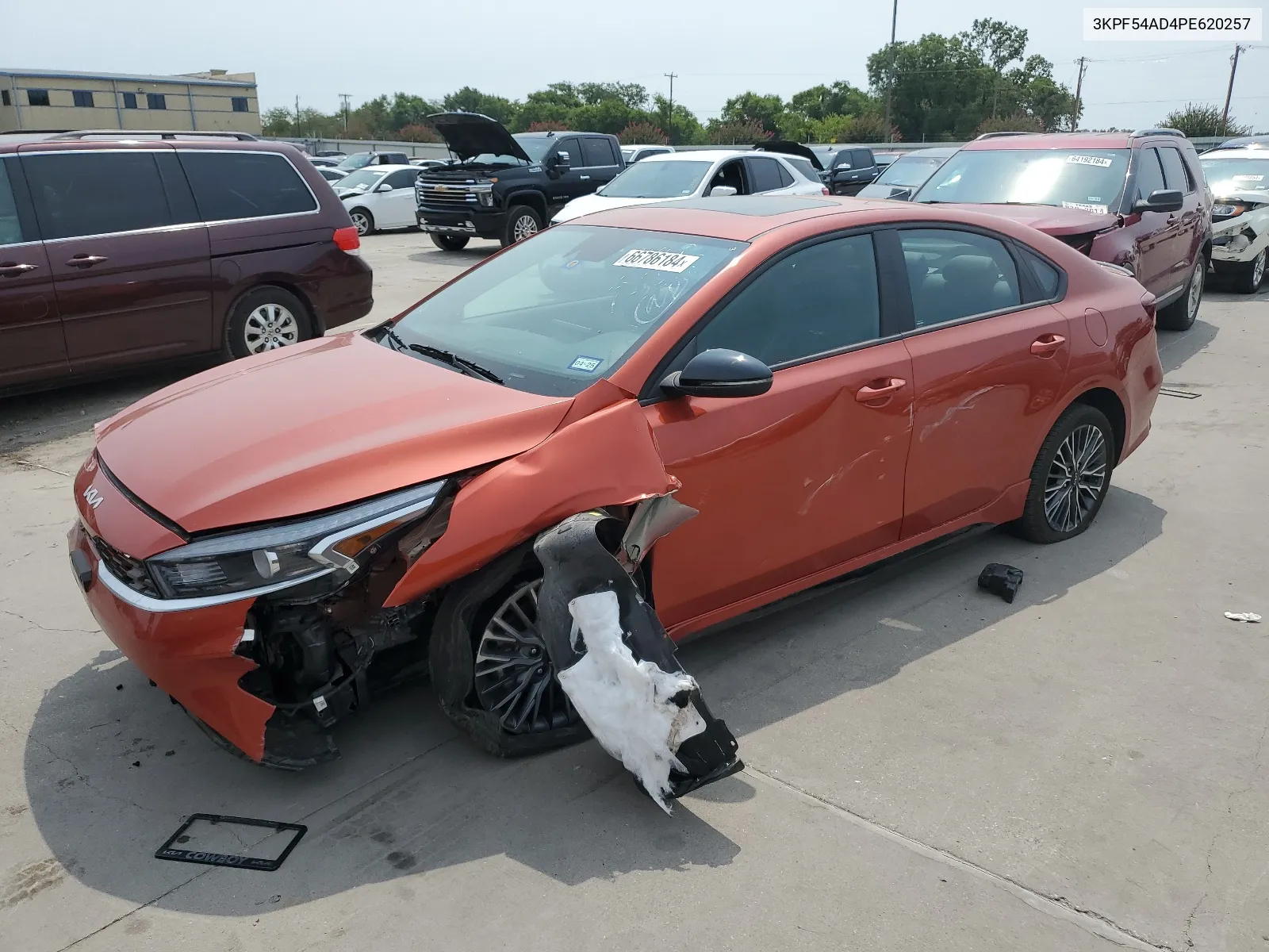 2023 Kia Forte Gt Line VIN: 3KPF54AD4PE620257 Lot: 66786184