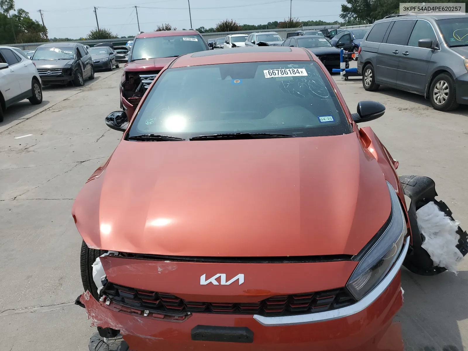 2023 Kia Forte Gt Line VIN: 3KPF54AD4PE620257 Lot: 66786184