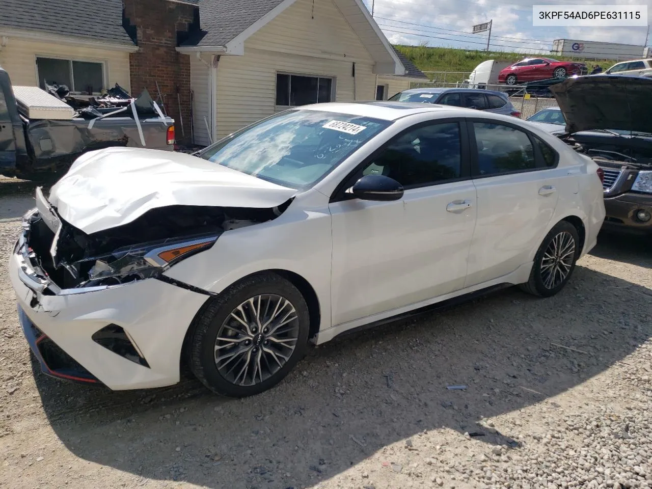 2023 Kia Forte Gt Line VIN: 3KPF54AD6PE631115 Lot: 68724214