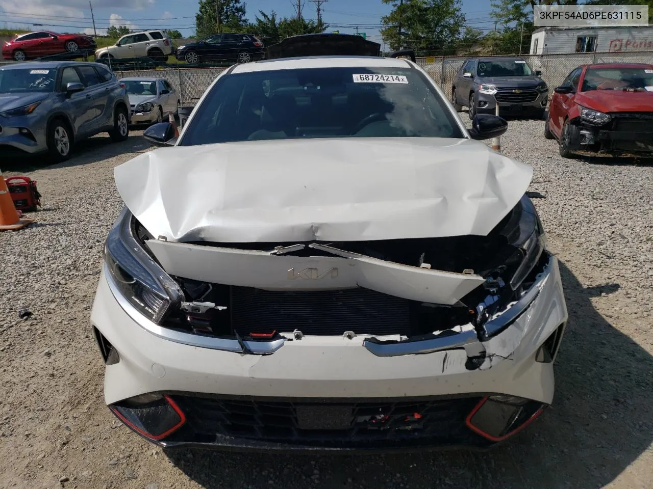 2023 Kia Forte Gt Line VIN: 3KPF54AD6PE631115 Lot: 68724214