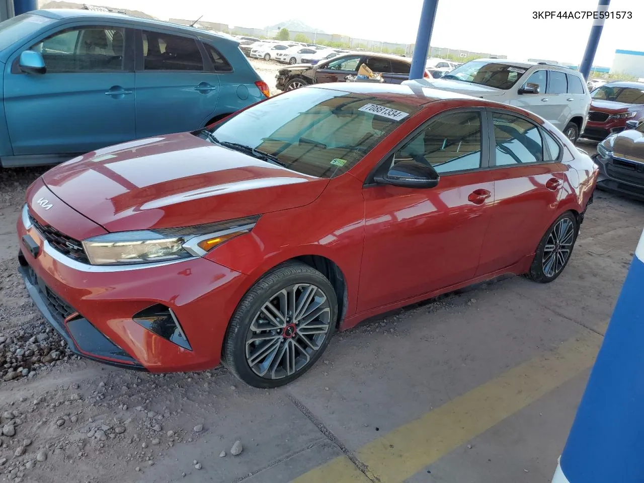 2023 Kia Forte Gt VIN: 3KPF44AC7PE591573 Lot: 70881334