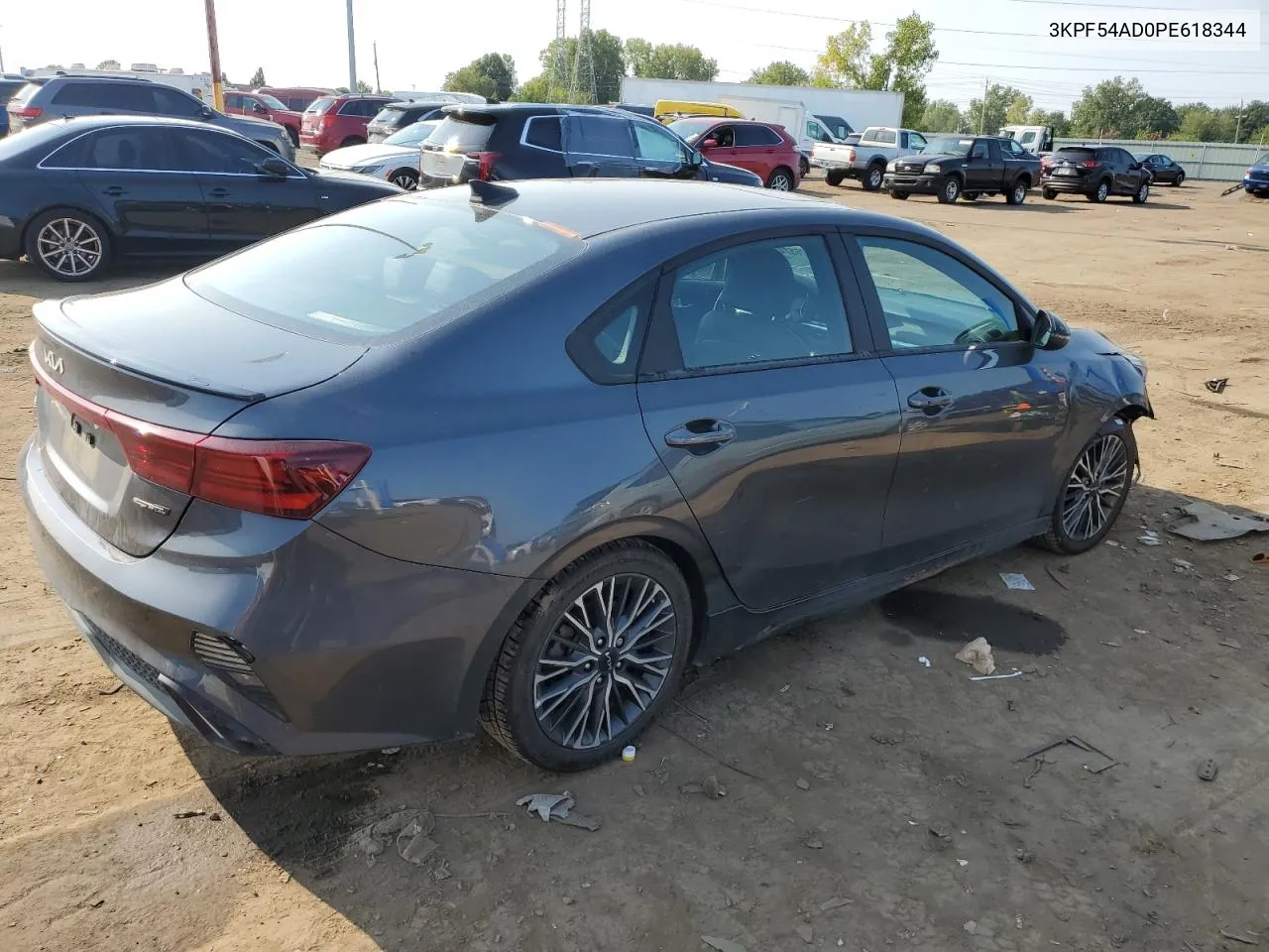 2023 Kia Forte Gt Line VIN: 3KPF54AD0PE618344 Lot: 71076574